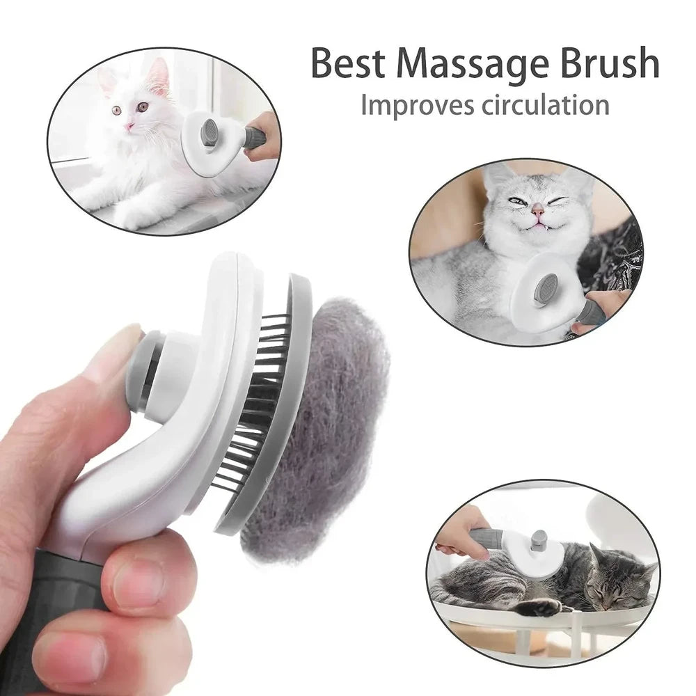 Self Cleaning Pet Grooming Brush